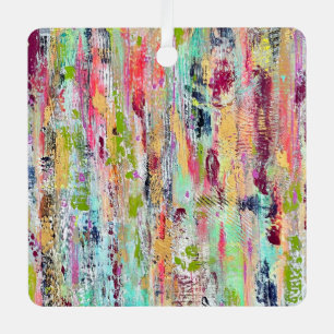 Coat of many Colors Metal Ornament