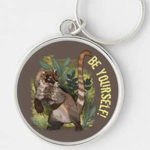 Coatamundi oder Weißnasen-Coati Schlüsselanhänger