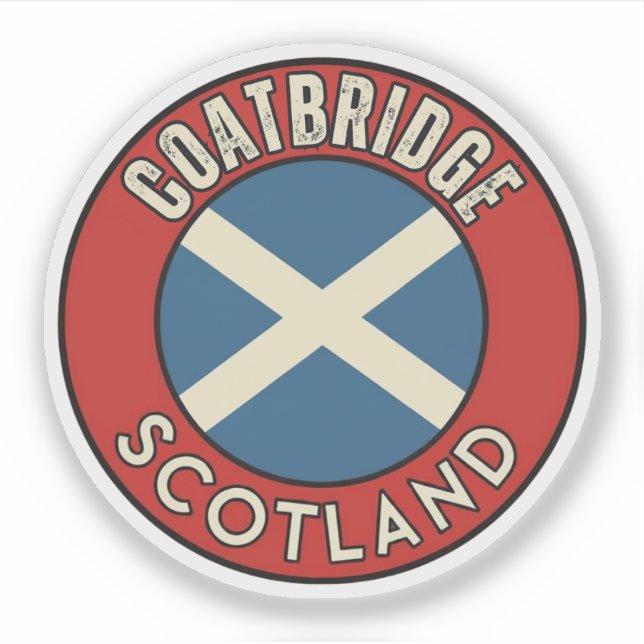 Coatbridge, Schottland Aufkleber (Vorderseite)