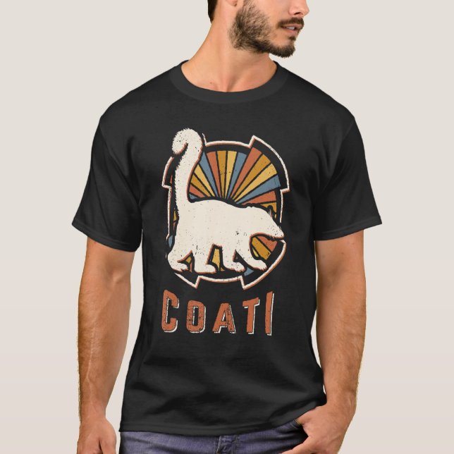 Coati Vintag Classic Retro Tierische Liebe T-Shirt (Vorderseite)