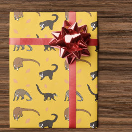 Coatis Wrapping Papier Geschenkpapier