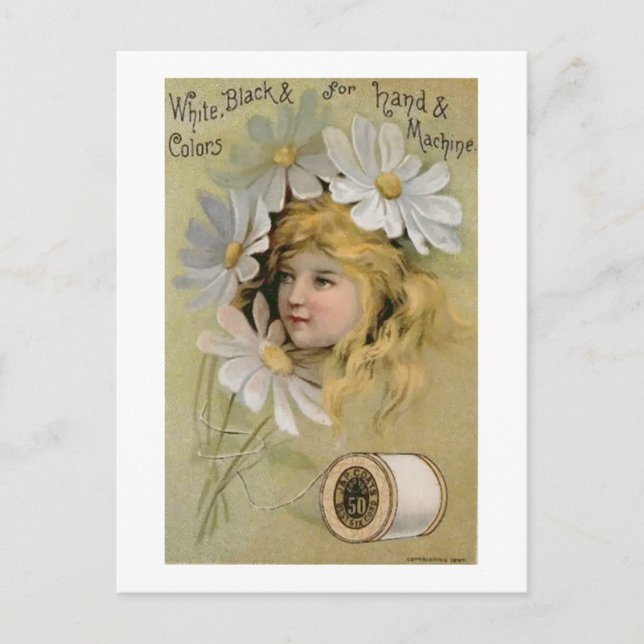 Coats Thread - Daisy Girl Postkarte (Vorderseite)