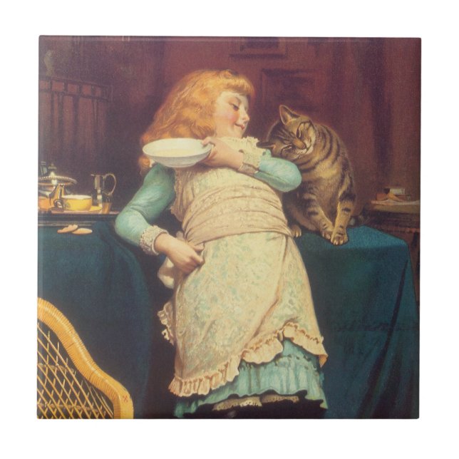 Coaxing besser als Teasing Charles Burton Barber Fliese (Vorderseite)