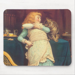 Coaxing besser als Teasing Charles Burton Barber Mousepad