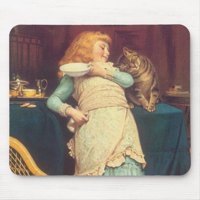 Coaxing besser als Teasing Charles Burton Barber Mousepad (Vorne)