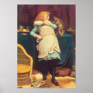 Coaxing besser als Teasing Charles Burton Barber Poster