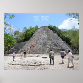 Coba Pyramid Ruins Riviera Maya Mexiko Poster