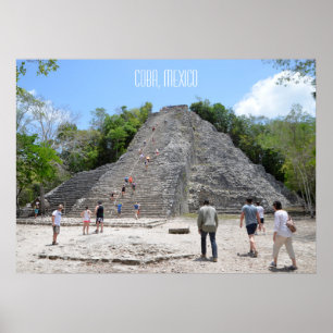 Coba-Pyramidenruinen Riviera Maya Mexiko Poster