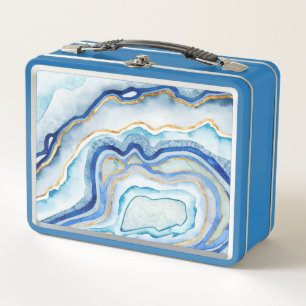 Cobalt Agate II Metall Lunch Box