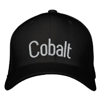Cobalt Bestickte Kappe