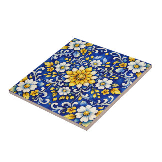 Cobalt Bloom Fiesta Tile Fliese
