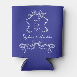 Cobalt Blue Boho Bow La Dolce Vita Retro Wedding Dosenkühler
