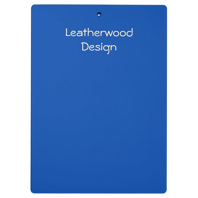 Cobalt Blue Custom Clip Board Klemmbrett (Rückseite)