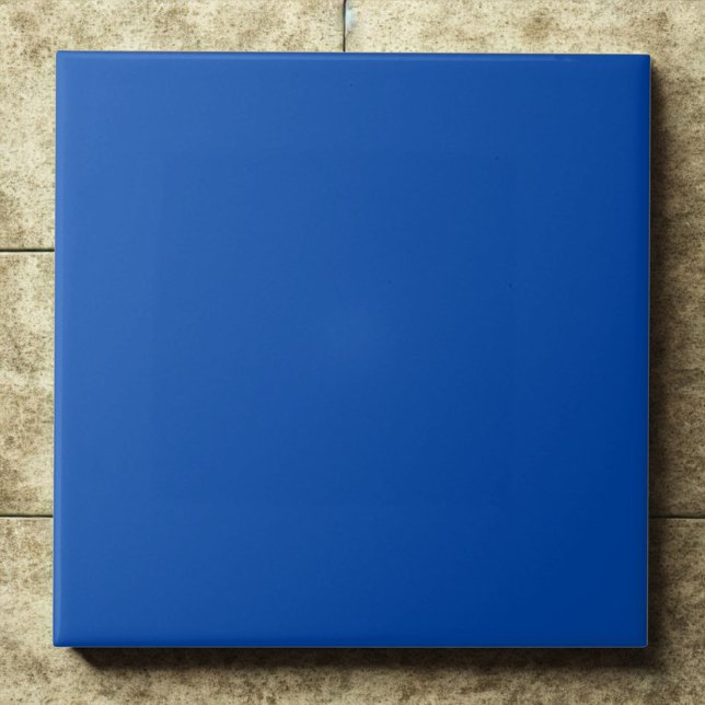 Cobalt Blue Deep Bold Moderne Akzent Fliese (Von Creator hochgeladen)