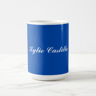 Cobalt Blue Einmalige Berufliche Kalligraphiebezei Kaffeetasse