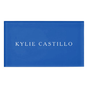 Cobalt Blue Einmalige Klassische Beruflich Namenschild