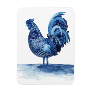 Cobalt Blue Farm Animes - Rooster Magnet