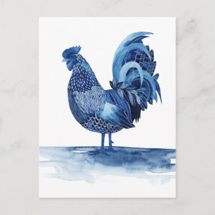 Cobalt Blue Farm Animes - Rooster Postkarte