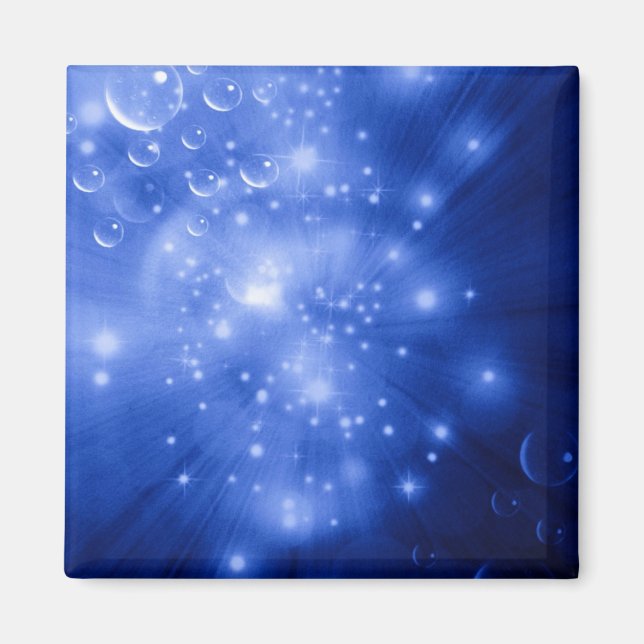 Cobalt Blue Galaxy Burst Magnet (Vorne)