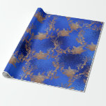 Cobalt Blue Glass Old Gold Wreath Metallic Geschenkpapier<br><div class="desc">Elegantes zeitgenössisches und gleichzeitig Vintages Verpackungspapier. Sehr originelle und einzigartige Textur Für alle Veranstaltungen wie Geburtstage,  Jubiläum,  neue Zuhause,  Abschluss Ruhestand,  Weihnachten,  Valentine,  Unternehmen,  Verpackungen Hochzeiten,  Brautparty etc.</div>