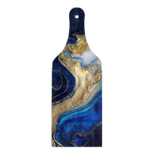 Cobalt Blue & Gold Marbella Style Cutting Board Schneidebrett