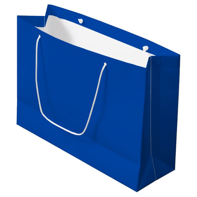 Cobalt Blue Große Geschenktüte (Vorderseite Schrägansicht)