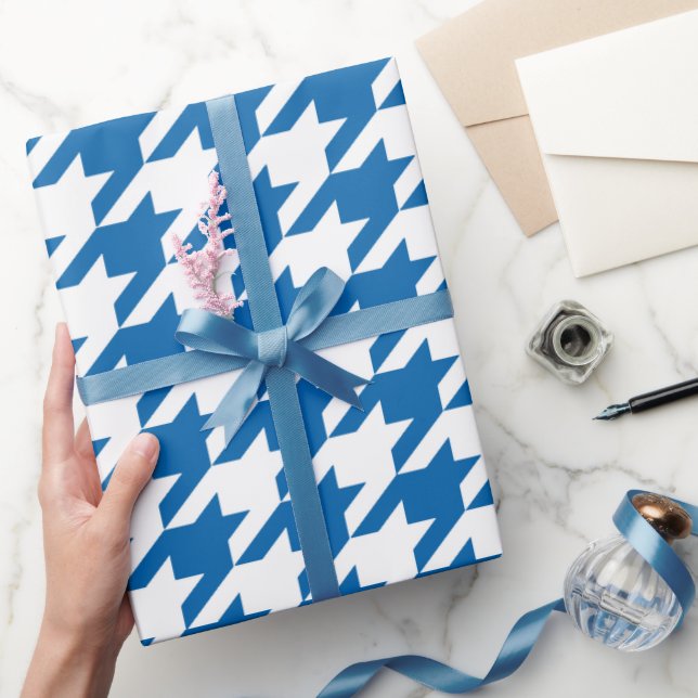 Cobalt Blue Moods Wrapping Paper Geschenkpapier (Schenken)