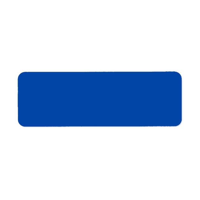 Cobalt Blue Rücksendeadresse (Vorne)