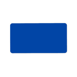 Cobalt Blue Solid Color Adressaufkleber