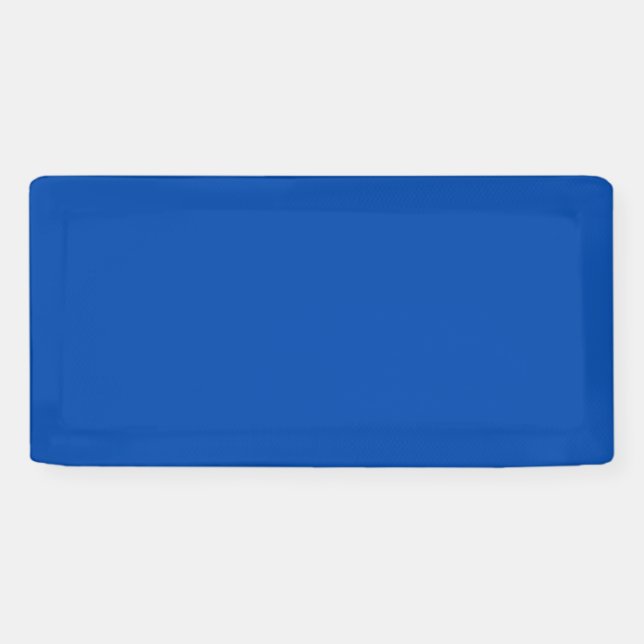 Cobalt Blue Solid Color | Classic | elegant Banner (Horizontal)