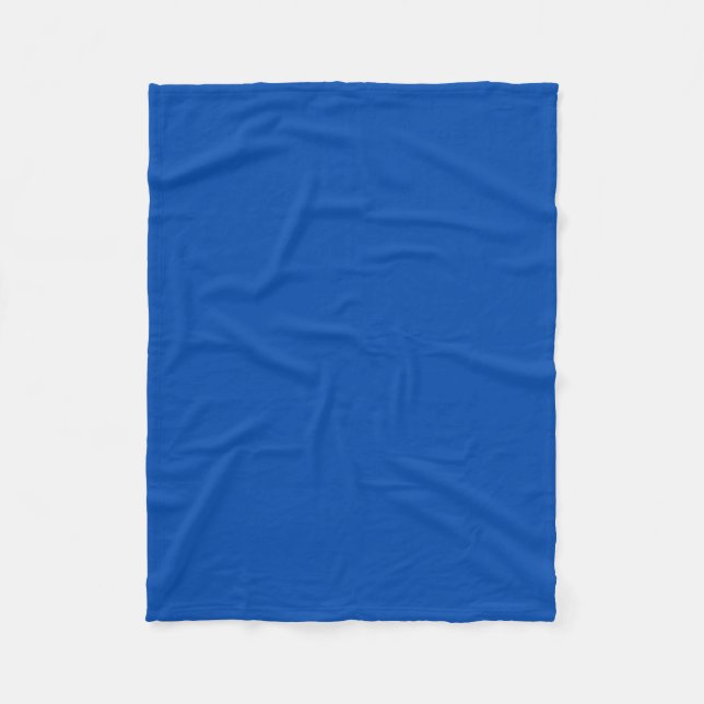 Cobalt Blue Solid Color | Classic | elegant Fleecedecke (Vorderseite)