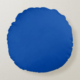Cobalt Blue Solid Color | Classic | elegant Rundes Kissen