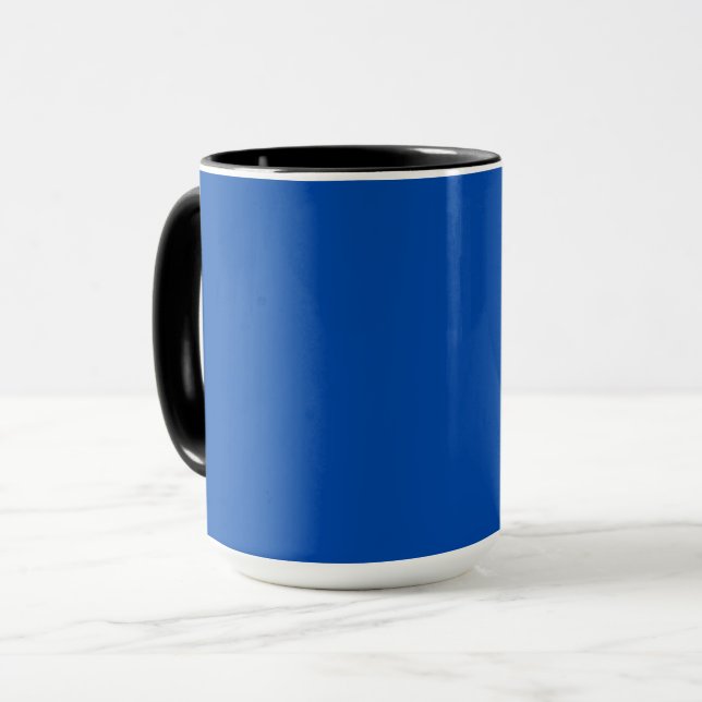 Cobalt Blue Solid Color | Classic | elegant Tasse (Vorderseite Links)