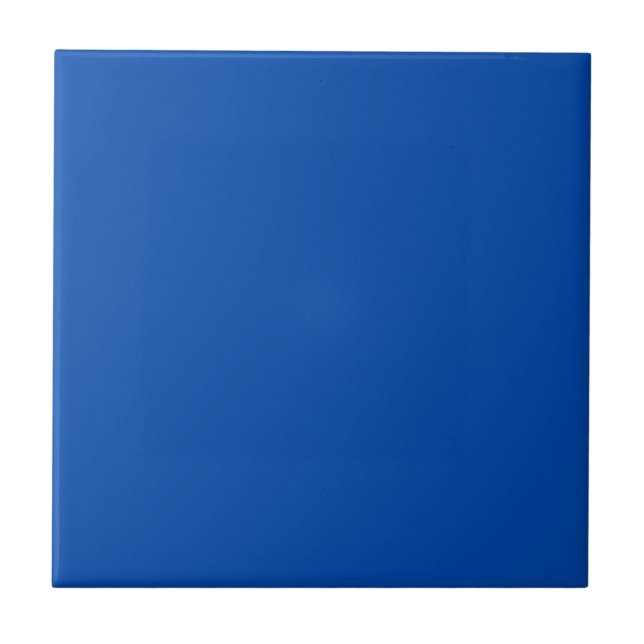 Cobalt Blue Solid Color Fliese (Vorderseite)