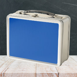 Cobalt Blue Solid Color Metall Brotdose