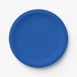 Cobalt Blue Solid Color Pappteller