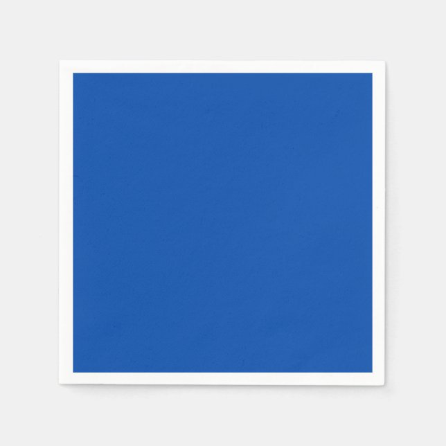 Cobalt Blue Solid Color Serviette (Vorderseite)