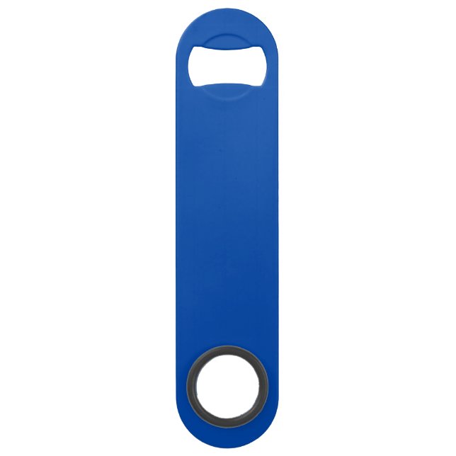 Cobalt Blue Solid Color Speed Flaschenöffner (Vorderseite)