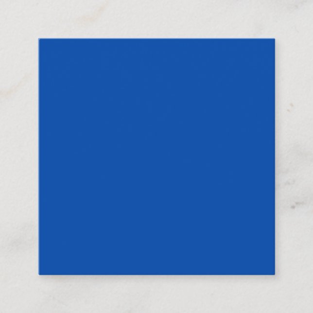 Cobalt Blue Square Business Card Quadratische Visitenkarte (Vorderseite)