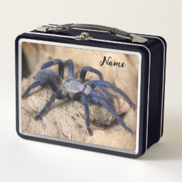Cobalt Blue Tarantula Spider Metall Brotdose