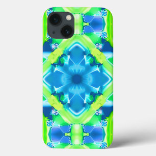 Cobalt Blue und Lime Green Gefärbte Krawatte Muste Case-Mate iPhone Hülle