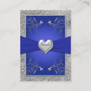 Cobalt Blue und Pewter Heftverschlusskarte Begleitkarte