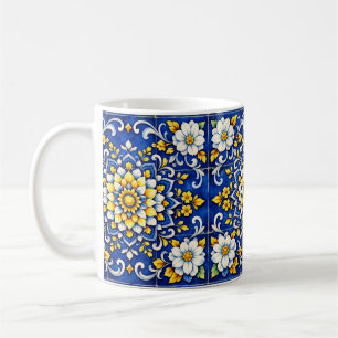 Cobalt-Garten-Glanzfliese  Kaffeetasse