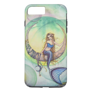 Cobalt Moon Watercolor Meerjungfrau Art Illustrati Case-Mate iPhone Hülle