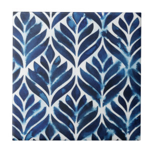 Cobalt Watercolor Tiles IV Fliese