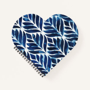 Cobalt Watercolor Tiles IV Notizbuch