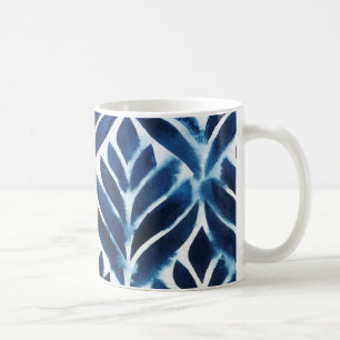 Cobalt Watercolor Tiles IV Tasse