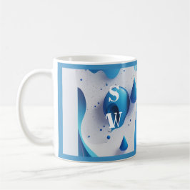 Cobalt Wave Signature Morning Coffee Mug Kaffeetasse