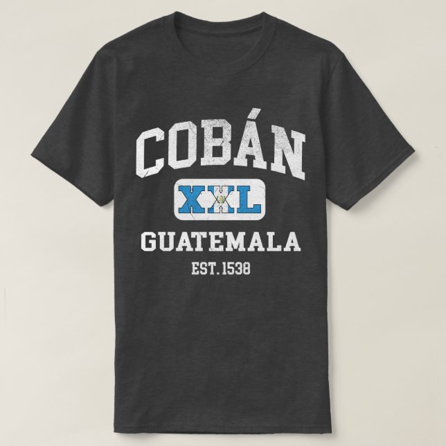 Coban Guatemala XXL Athletisches Design 1 T-Shirt (Design vorne)