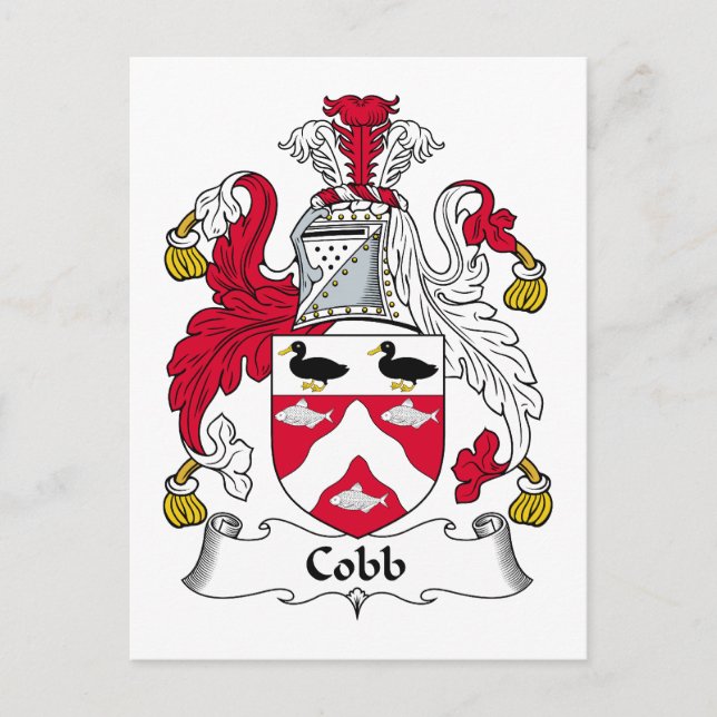 Cobb Familienwappen Postkarte (Vorderseite)